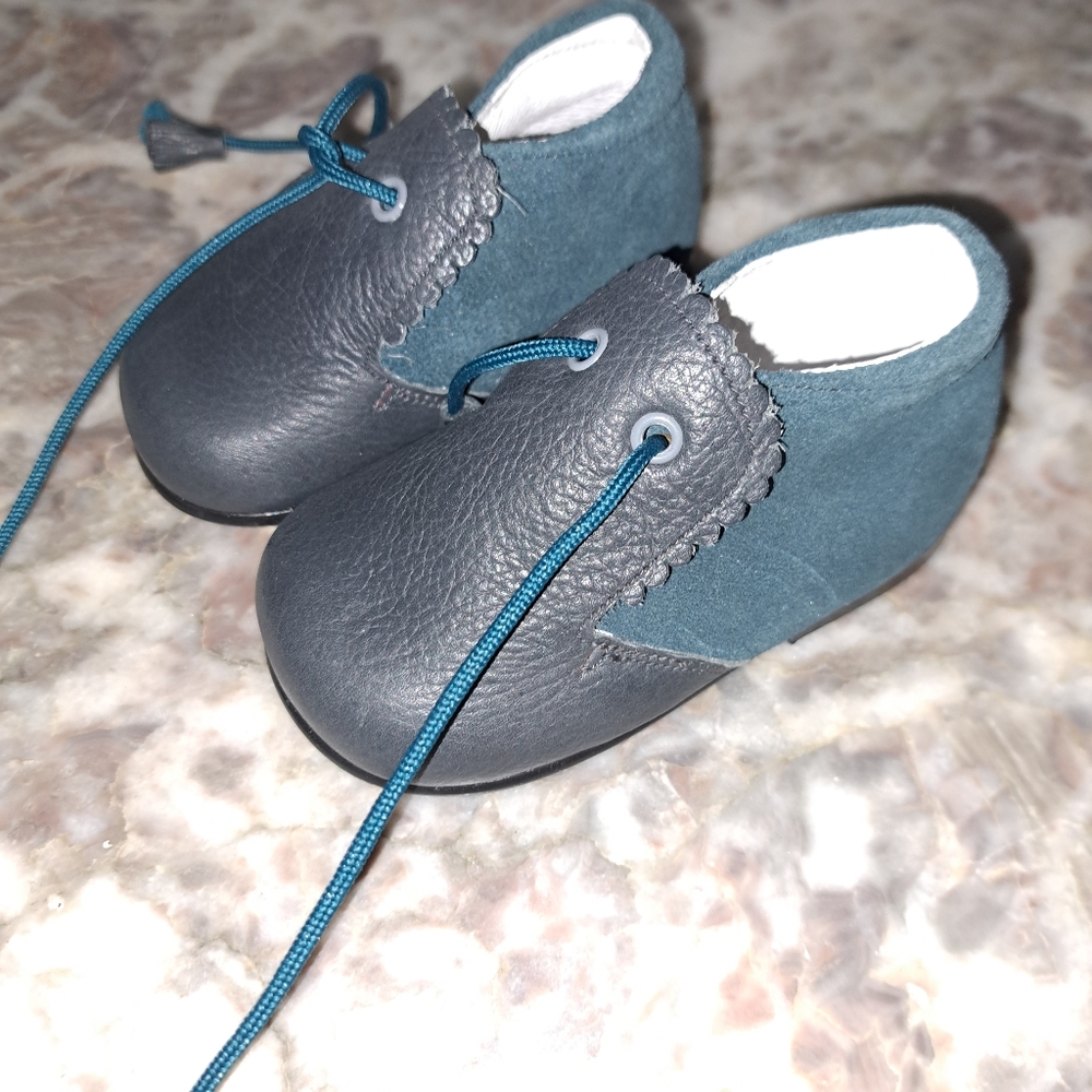 Nens Green Baby Dress Shoes Size 19 (US 4) New Unboxed